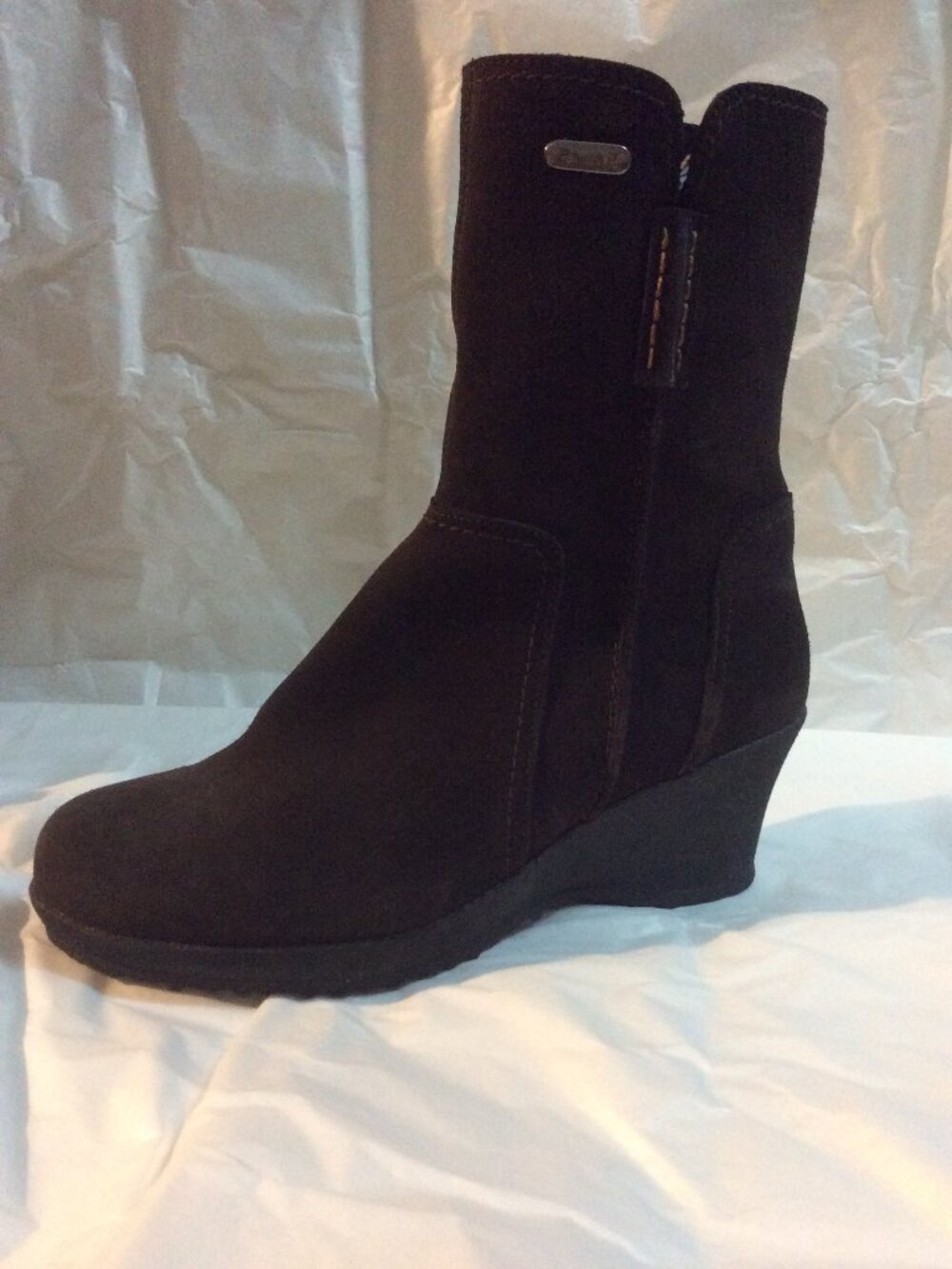 Pajar Suede Wedge Side-Zip Boots 40